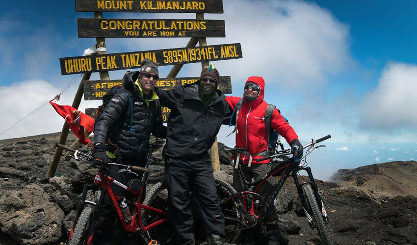 Cycling-On-Mount-Kilimanjaro